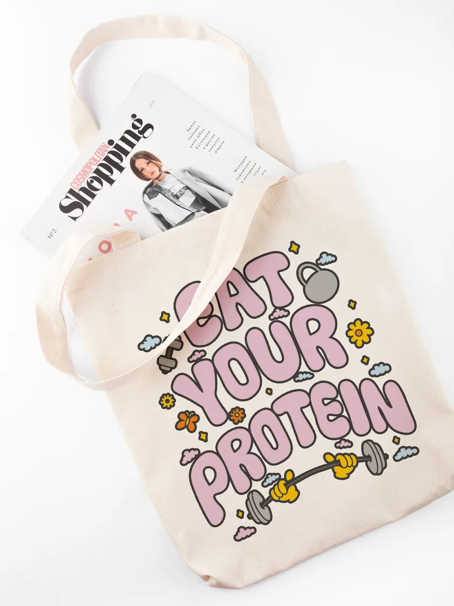 Сумка шоппер "Eat you protein"